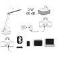 Lampa biurkowa LED Desk Lamp z głośnikiem Bluetooth LALB4W