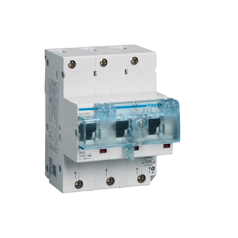 Wyłącznik nadprądowy selektywny 3P, E, 63A HTN363E Wyłącznik nadprądowy selektywny 3P, E, 63A HTN363E