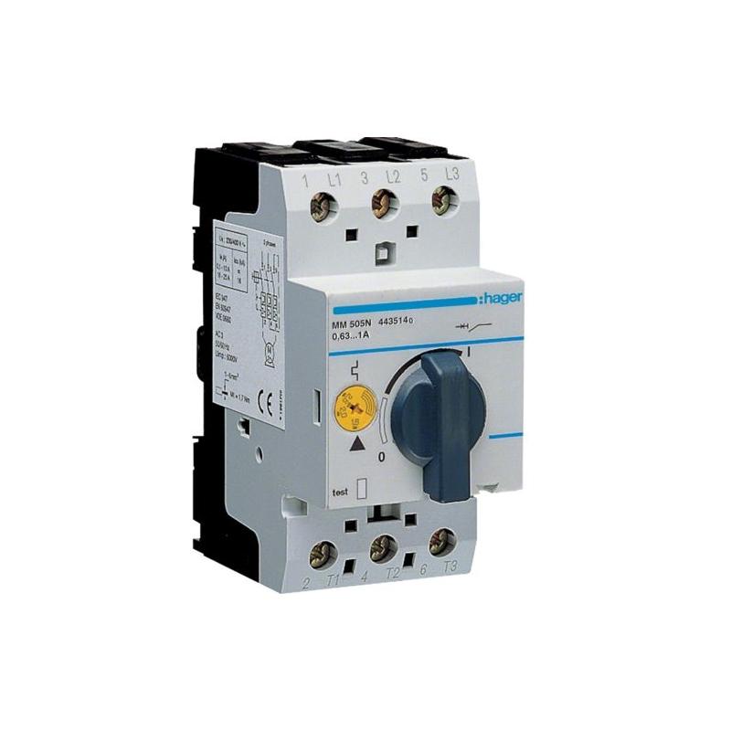 Wyłącznik silnikowy MM505N 230V  0,6A-1A Hager