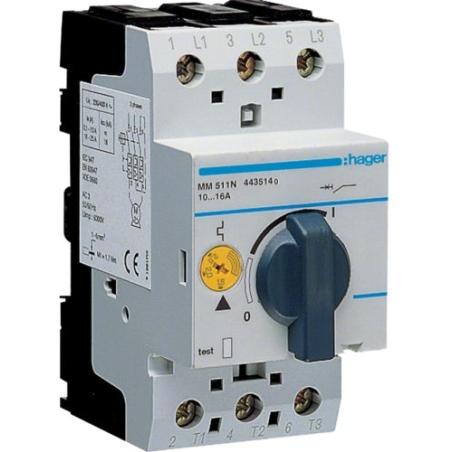 Wyłącznik silnikowy MM511N 230V  10A-16A Hager