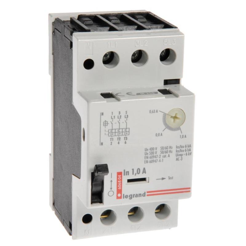 Wyłącznik silnikowy M250 1 (0,63A-1A) Legrand