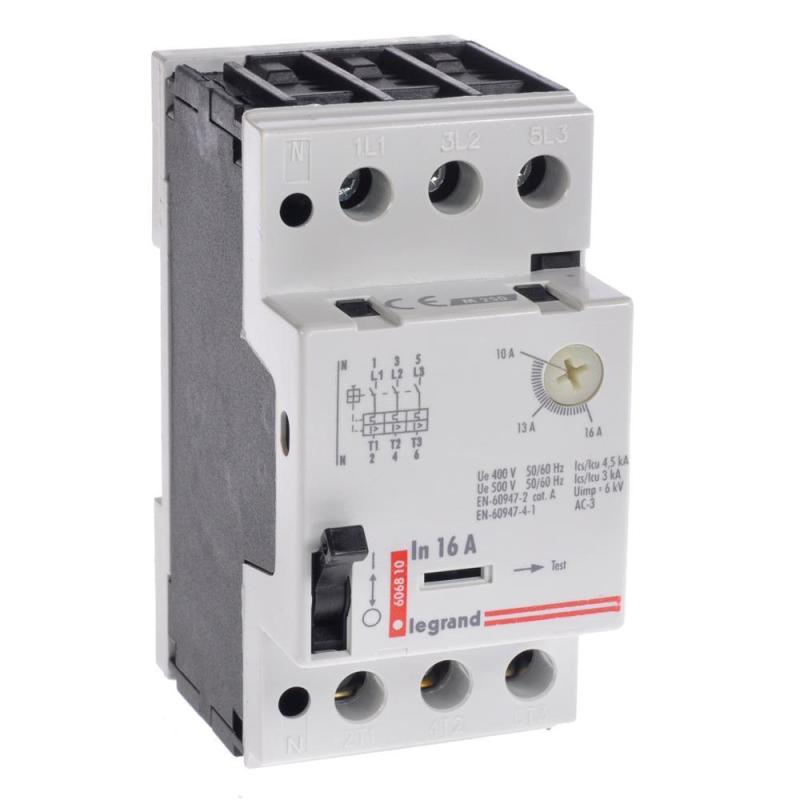 Wyłącznik silnikowy M250 16 (10A-16A) Legrand