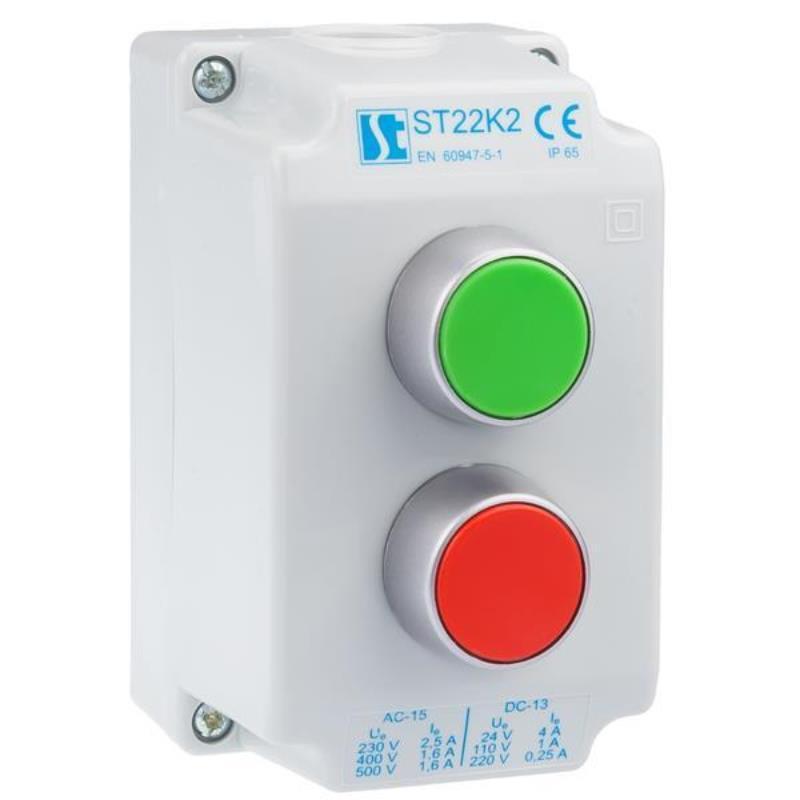Kaseta sterownicza ST22K2-01-1 przyciski START-STOP Kaseta sterownicza ST22K2-01-1 przyciski START-STOP