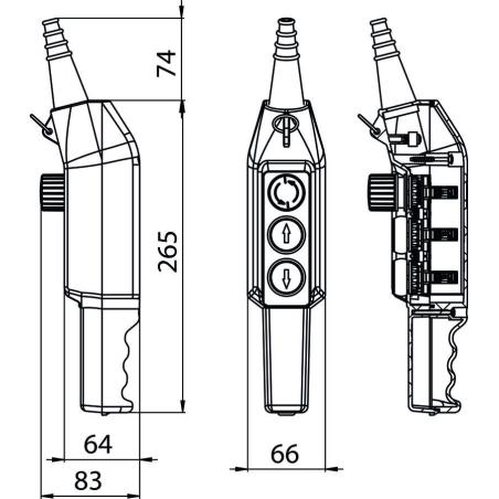 Kaseta sterownicza suwnicowa PKS-3W01