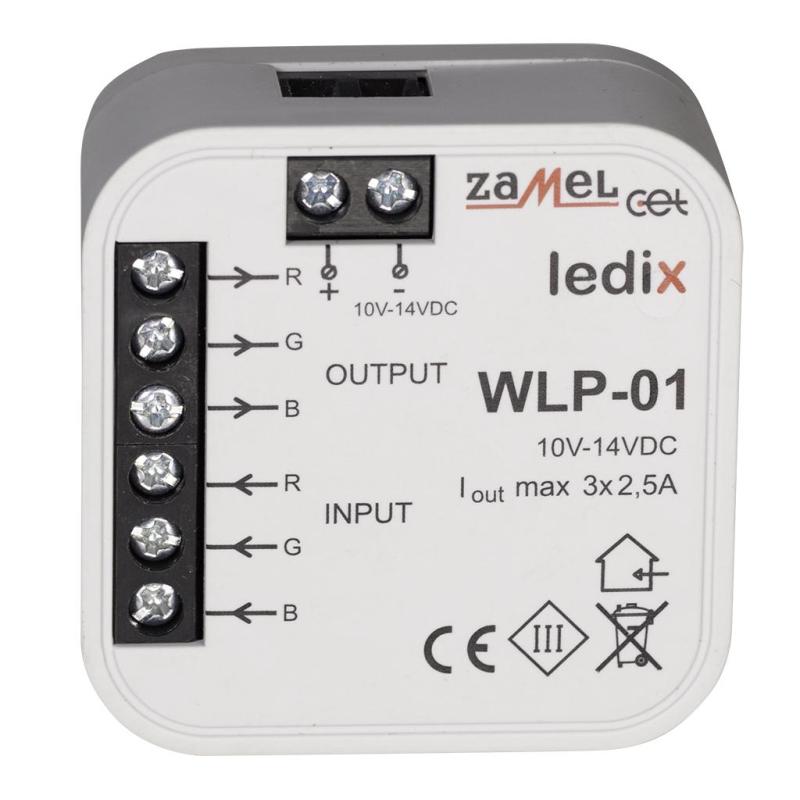 Ledix - wzmacniacz RGB dopuszkowy WLP-01