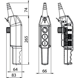 Kaseta sterownicza suwnicowa PKS-3W03 Spamel