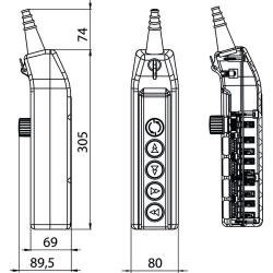 Kaseta sterownicza suwnicowa PKS-6W02 Spamel