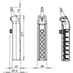 Kaseta sterownicza suwnicowa PKS-8W01 Spamel