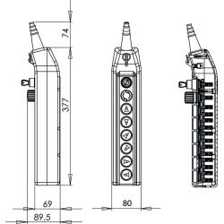 Kaseta sterownicza suwnicowa PKS-8W03 Spamel
