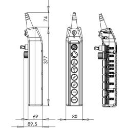 Kaseta sterownicza suwnicowa PKS-8W04 Spamel