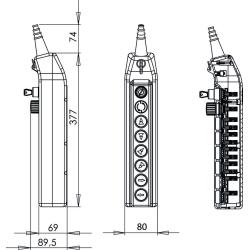 Kaseta sterownicza suwnicowa PKS-8W05 Spamel