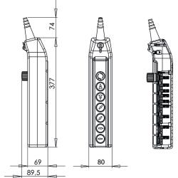 Kaseta sterownicza suwnicowa PKS-8W06 Spamel
