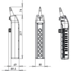 Kaseta sterownicza suwnicowa PKS-8W07 Spamel
