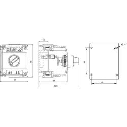 Kaseta sterownicza ST22K1-06-1 przycisk pokrętny Spamel