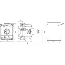 Kaseta sterownicza ST22K1-07-1 przycisk z kluczykiem Spamel