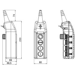 Kaseta sterownicza suwnicowa PKS-4W01 Spamel