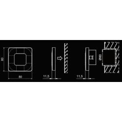 Ledix - oprawa LED Teti NT 12V beżowa ciepła Zamel