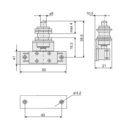 Łącznik krańcowy MPO-2 ze zderzakiem Promet