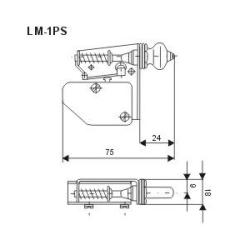 Łącznik krańcowy LM-1PS ze zderzakiem Promet