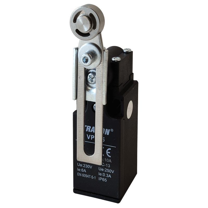 Łącznik krańcowy VP145 z dźwignią regulowaną i rolką