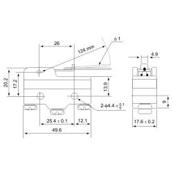 Łącznik krańcowy z dźwignią sprężynową LS15HW24-B Tracon Electric