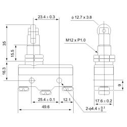 Łącznik krańcowy z rolką LS15GQ21-B Tracon Electric