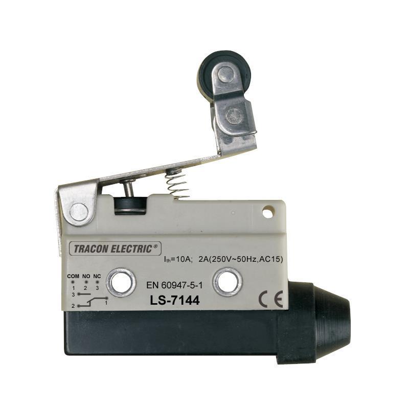 Łącznik krańcowy z dźwignią sprężynową i rolką przegubową LS7144