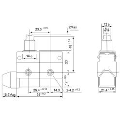 Łącznik krańcowy trzpieniem i zderzakiem LS7110 Tracon Electric