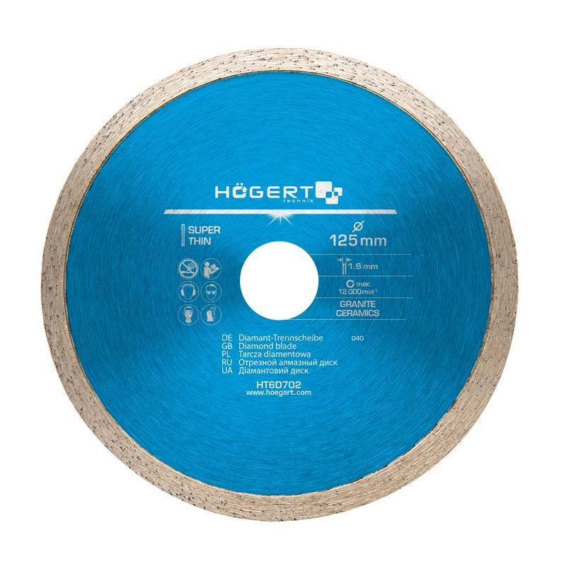 Tarcza diamentowa ciagła 125 mm HT6D702