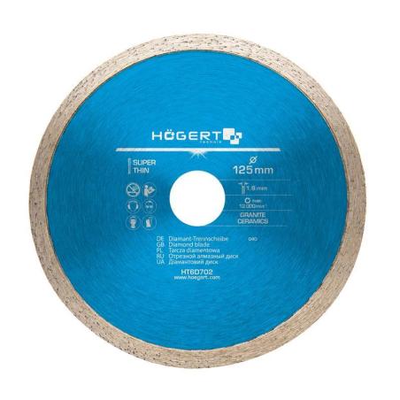 Tarcza diamentowa ciagła 125 mm HT6D702 Hogert