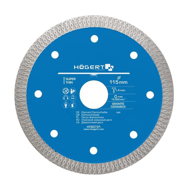 Tarcza diamentowa do glazury 115 mm HT6D721