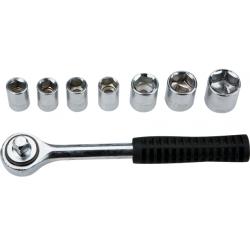 Klucz nasadowy 3/8 7 szt. nasadek 38D142 Topex