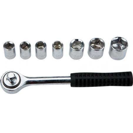 Klucz nasadowy 3/8  7 szt. nasadek 38D142