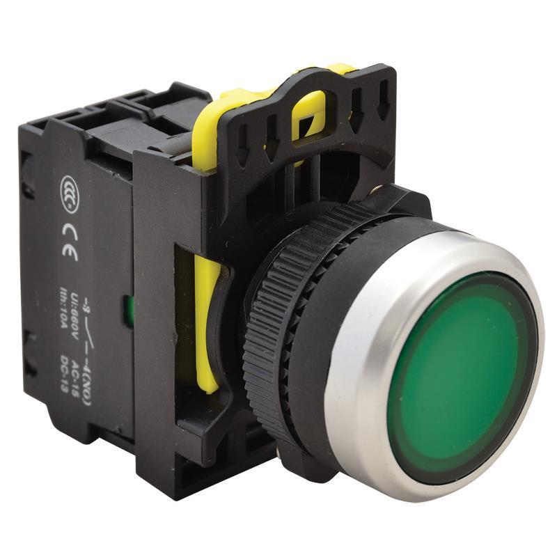 Przełącznik sterowniczy podświetlany NYK3-LG zielony