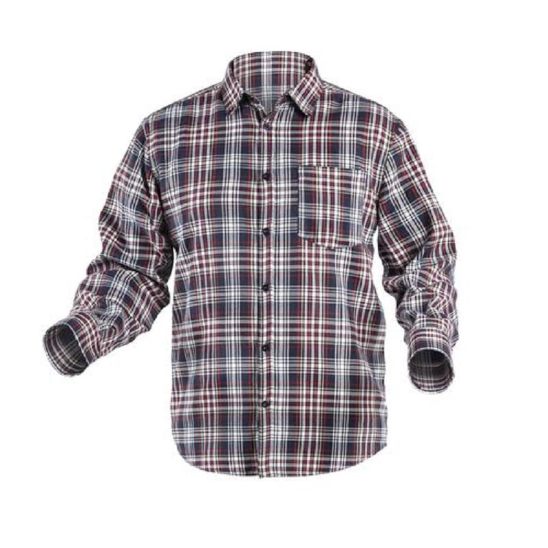 ILLER koszula granatowa/czerwona krata L (52)
