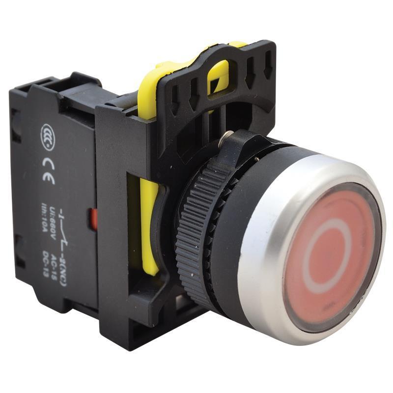 Przycisk z piktogramem NYG3-P2 czerwony ( białe o ) Przycisk z piktogramem NYG3-P2 czerwony ( białe o )