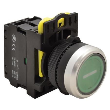 Przełącznik z piktogramem NYK3-P1 zielony (białe I)