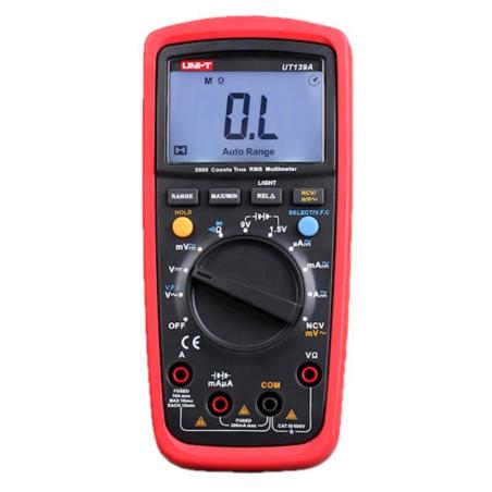MIERNIK UNI-T UT139A UNIWERSALNY TRUERMS, NCV, TEST BATERII