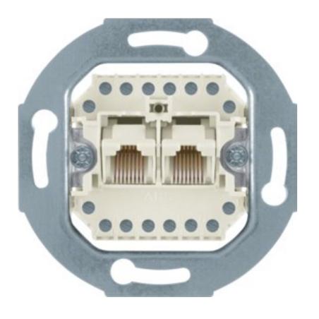 Berker One.Platform - gniazdo telefoniczne podwójne