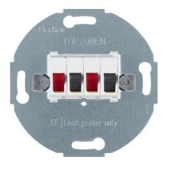 Berker One.Platform - gniazdo głośnikowe podwójne