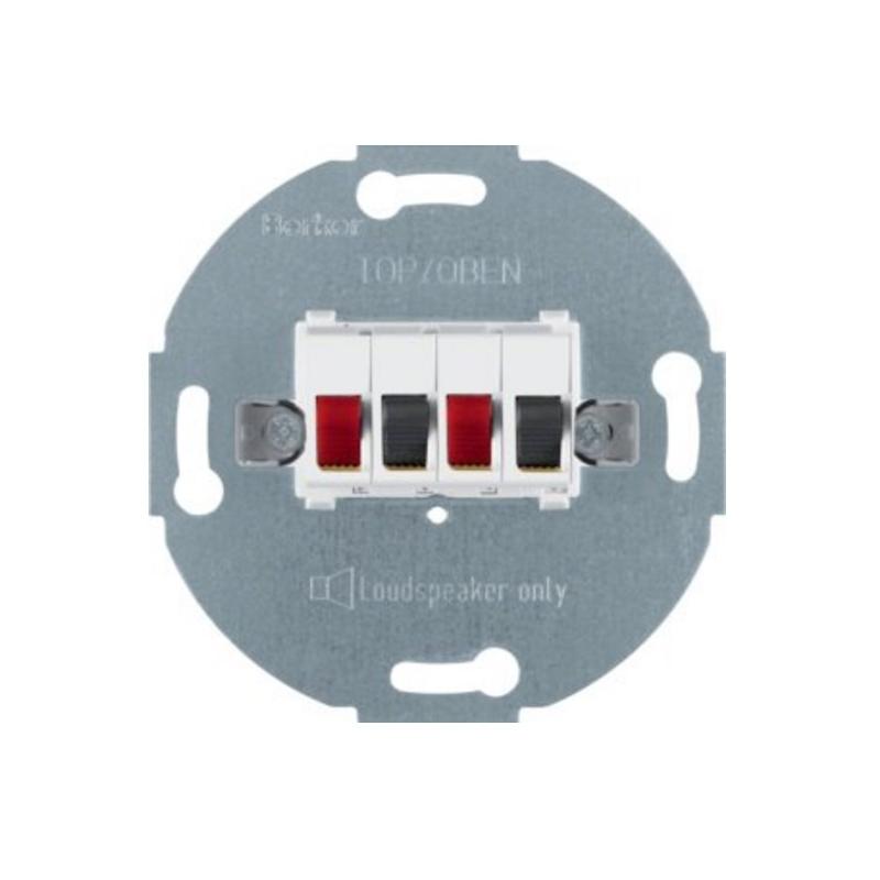 Berker One.Platform - gniazdo głośnikowe podwójne