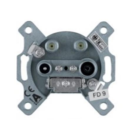 Berker One.Platform - gniazdo RTV 2xSAT końcowe 4-wyjściowe