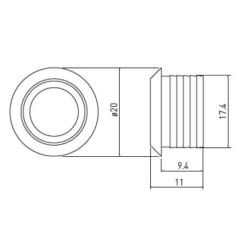 Czujnik bezdotykowy ściemnialny AE-WBEZD-NB GTV