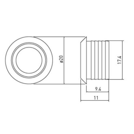 Czujnik bezdotykowy ściemnialny AE-WBEZD-NB