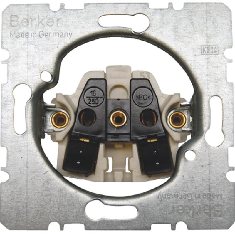 Berker One.Platform - gniazdo pojedyncze bez uziemienia, samozaciski