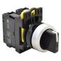 Przełącznik pokrętny z samoczynnym powrotem NYK3-S32BK trzystanowy 1-0-2