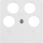 Berker Q1/Q3/Q7 biały - płytka do gniazda RTV-SAT (x4)