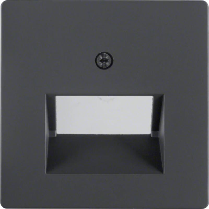 Berker Q1/Q3/Q7 antracyt - płytka do gniazda telefonicznego (x2)