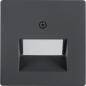 Berker Q1/Q3/Q7 antracyt - płytka do gniazda telefonicznego (x2)