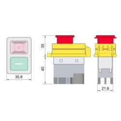 Przekaźnikowy wyłącznik bezpieczeństwa SSTM-015 Tracon Electric